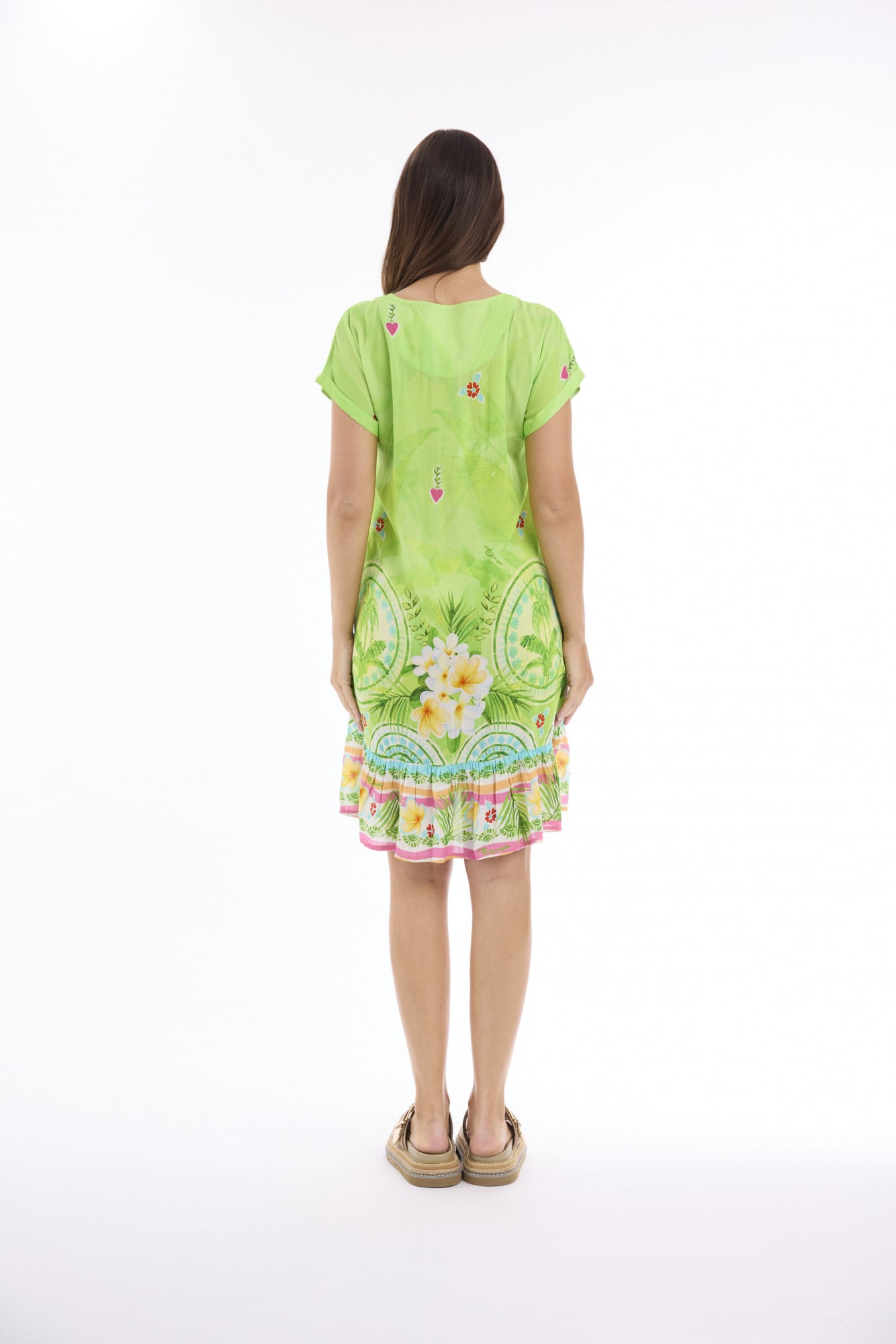Escape Elena Dress Frill Hem 30325 - Image 2